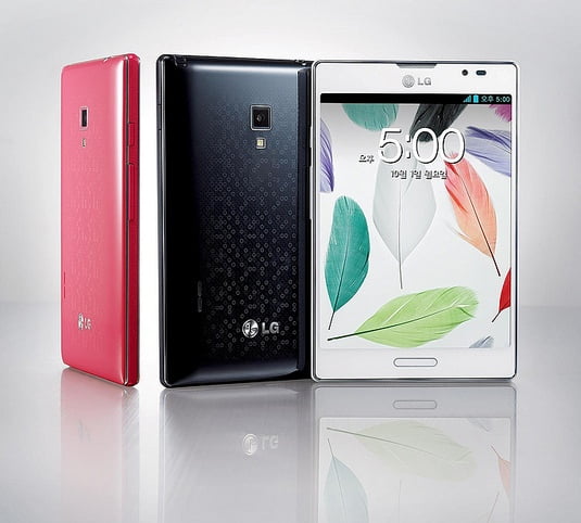 LG Optimus Vu 2 alb negru si roz