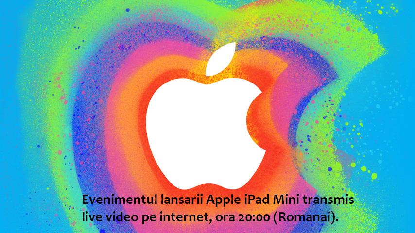 eveniment lansare apple ipad mini ora 8 ora romaniei