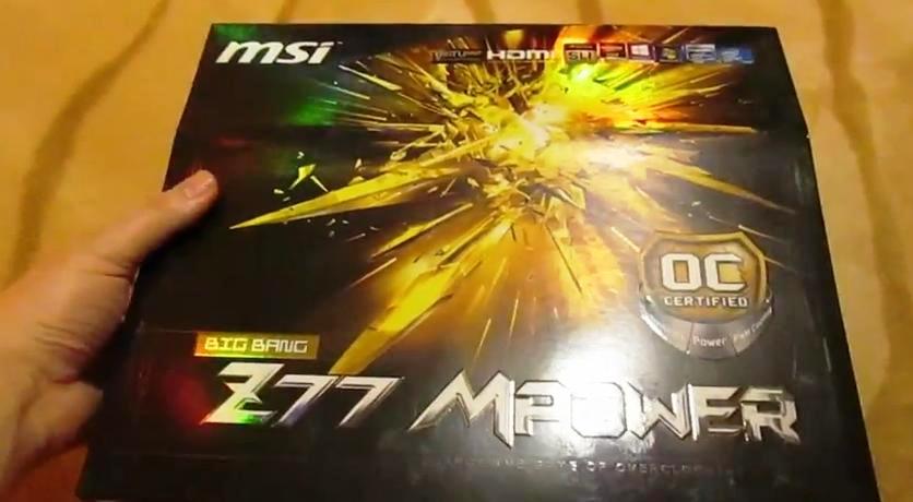 unboxing placa de baza msi z77 mpower