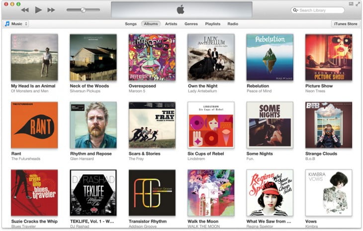 Libraria iTunes 11 interfata noua