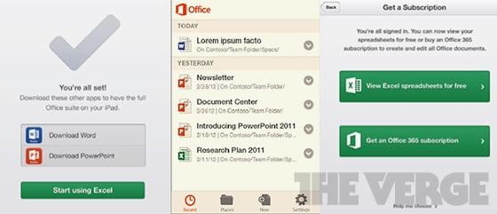 microsoft office pentru ios si Android