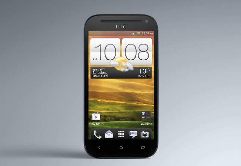 HTC One SV Front Pyrenees blue