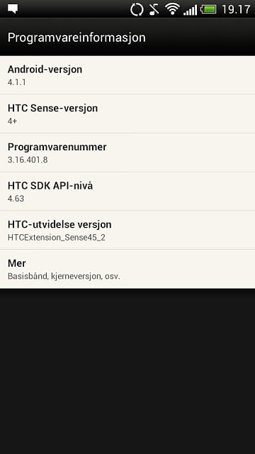 android 4.1.1 firmware build 3.16.401.8 HTC One S software update