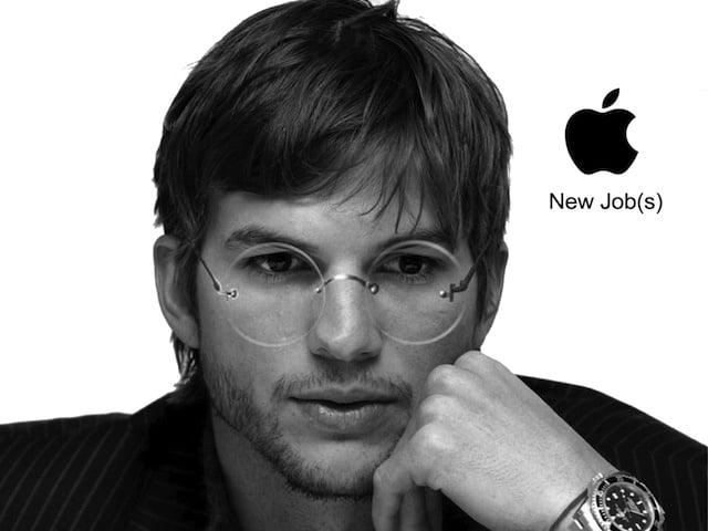 Ashton Kutcher interpreteaza rolul lui Steve Jobs