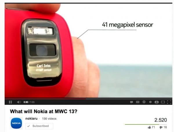 Nokia Rusia speculeaza despre un telefon Nokia cu WP8 si camera foto de 41MP