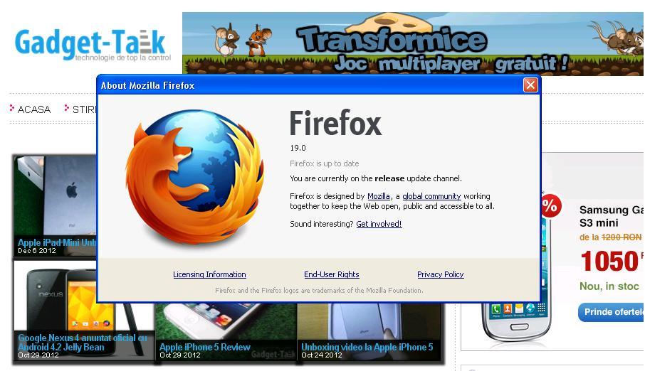 browser mozilla firefox 19