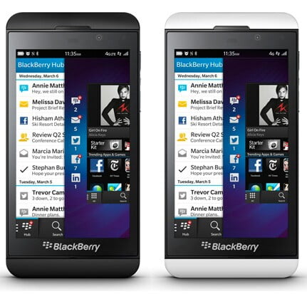 Blackberry-z10-alb-negru