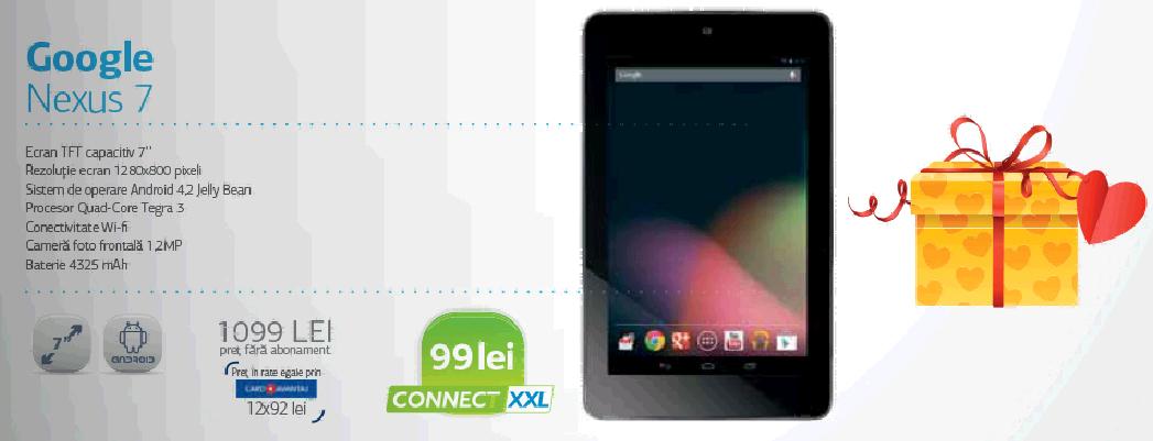 tableta Nexus 7 in oferta Cosmote catalog Germanos