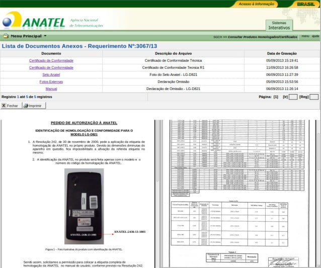 Google Nexus 5 (LG-D821) surprins la comisia de certificare din Brazilia 1 Nexus5-Anatel-Brazil