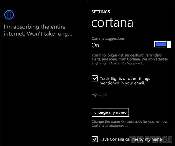 Primele imagini cu Cortana, asistenta vocala din Windows Phone 8.1 2 cortana-wp-2