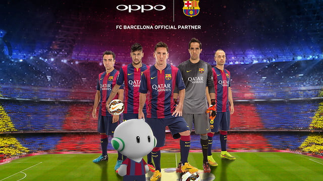 Oppo devine sponsorul echipei FC Barcelona