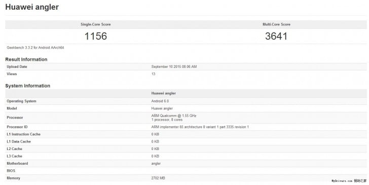 Huawei Nexus apare in testele benchmark