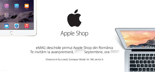 invitatie Apple Shop