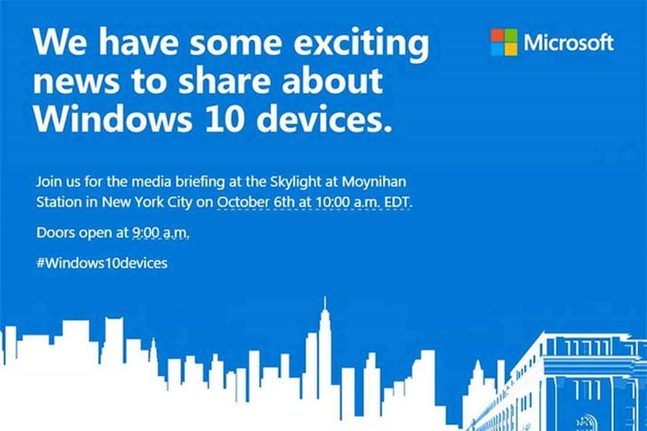 Microsoft anunta evenimentul cu presa de pe 6 Octombrie