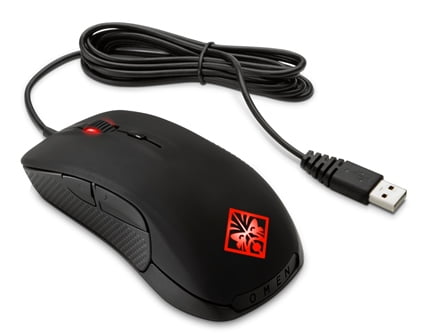HP SteelSeries Rival 300 Gaming Mouse, Left Facing