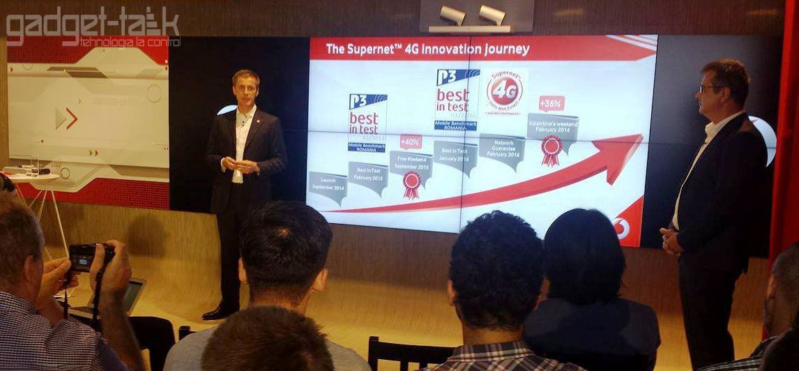 Vodafone creste viteza de Internet pe mobil, cu lansarea Supernet 4G+