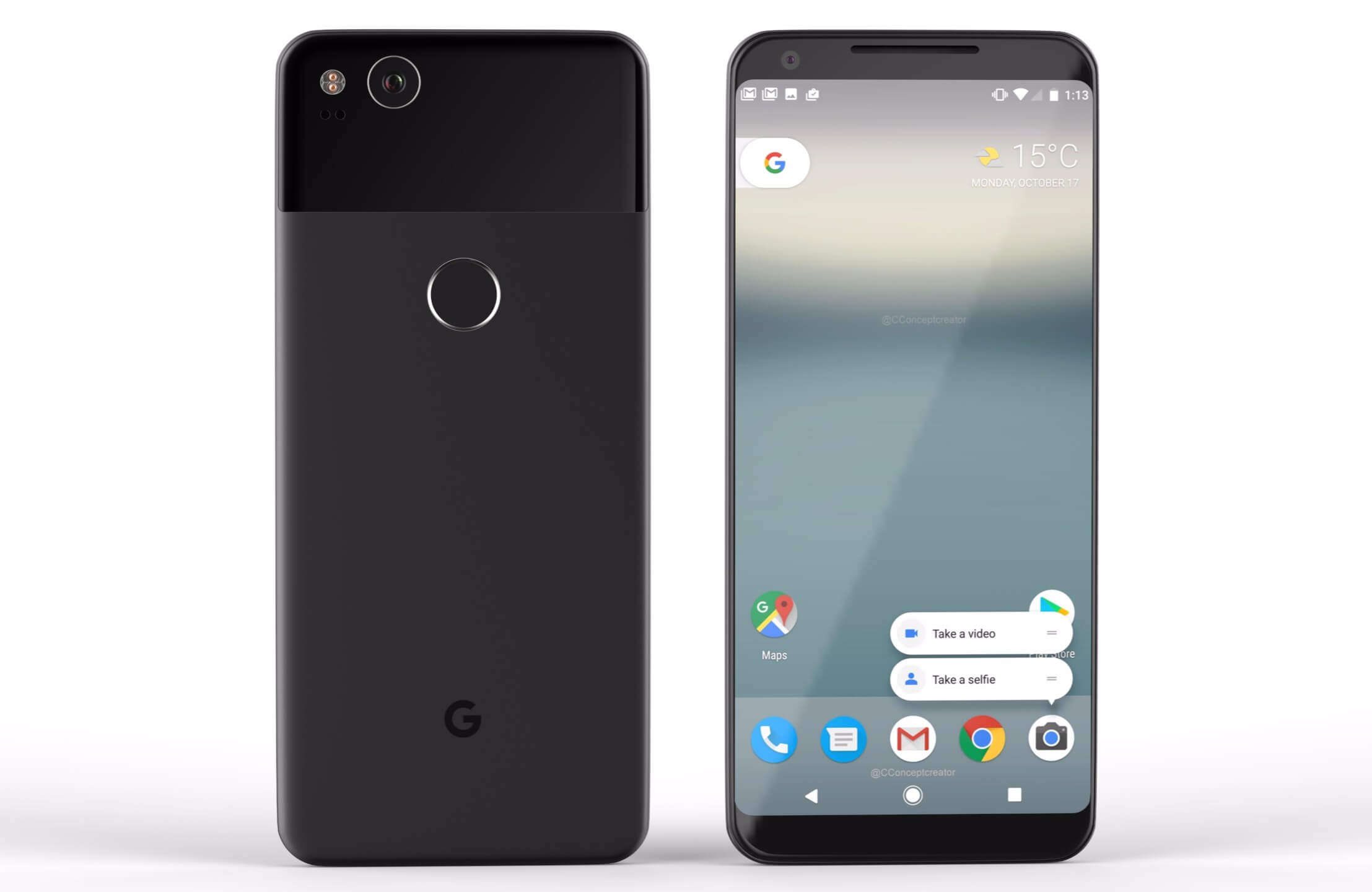Designul telefoanelor Google Pixel 2