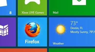 Primele screenshot-uri ale browser-ului Firefox pentru Windows 8 Metro UI Primele screenshot-uri ale browser-ului Firefox pentru Windows 8 Metro UI