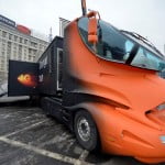 Primele imagini din Bucuresti ale caravanei Orange Romania 4G Tour  Primele imagini din Bucuresti ale caravanei Orange Romania 4G Tour