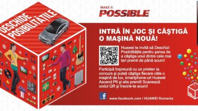 Campania de sarbatori Huawei Deschide posibilitatile iti poate aduce un Mercedes-Benz sau un Ascend P6 Deschide Posibilitatile