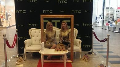 HTC One Gold expus la Baneasa Shopping City in weekend HTC one gold