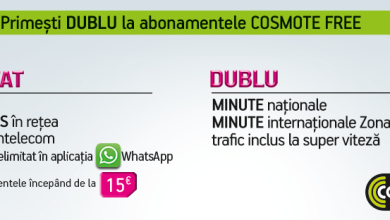 Abonamente Cosmote Free cu minute in Zona 1 si trafic de date incluse de Iepuras abonamente Cosmote Free