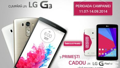 La fiecare LG G3 achizitionat primesti un G Pad 7.0 cadou La fiecare LG G3 achizitionat primesti un G Pad 7.0 cadou