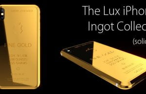 iPhone X placat cu aur