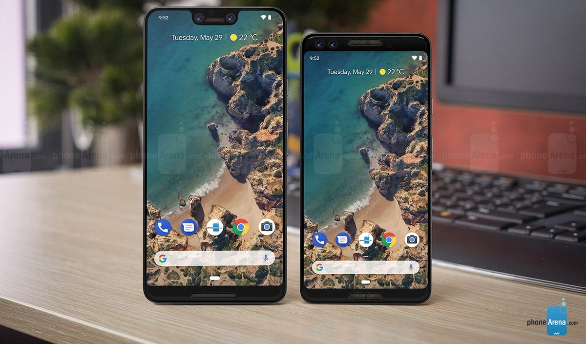 Pixel 3 XL va avea 'breton'! Ambele telefoane Pixel 3 cu camere duale si difuzoare stereo 1 Pixel 3 XL