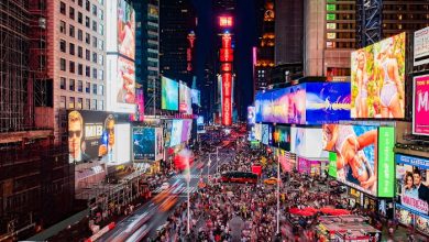 Faimoasa cladire din Time Square dotata cu 5 panouri gigant Samsung Smart LED Signage XPS Smart LED Signage XPS