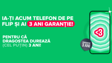 Primesti 3 ani garantie la telefoane cumparate pe FLIP in luna iubirii 3 ani garantie telefoane flip