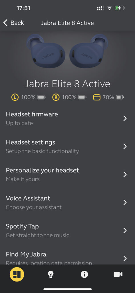 aplicatie casti jabra elite 8 active