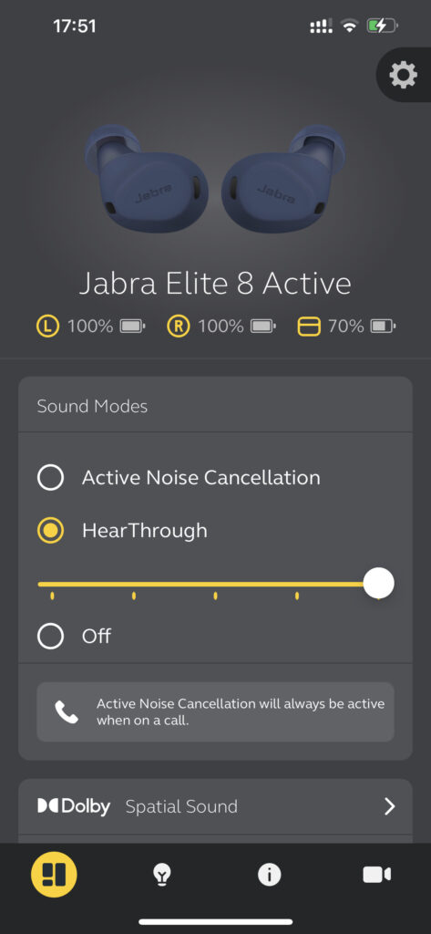 Jabra Elite 8 Active - casti dedicate persoanelor dinamice -Review 8 aplicatie mobile jabra sound